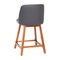 Flash Furniture 24" Gray LeatherSoft Wooden Counter Stools, PK 2 CH-192162X000PU-24-GY-GG - alternate 6
